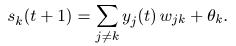 Weighted Sum Hopfield Network